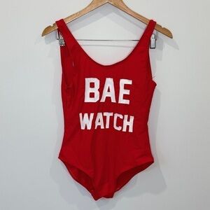 Bae Watch Red One-Piece Swimsuit (Medium)